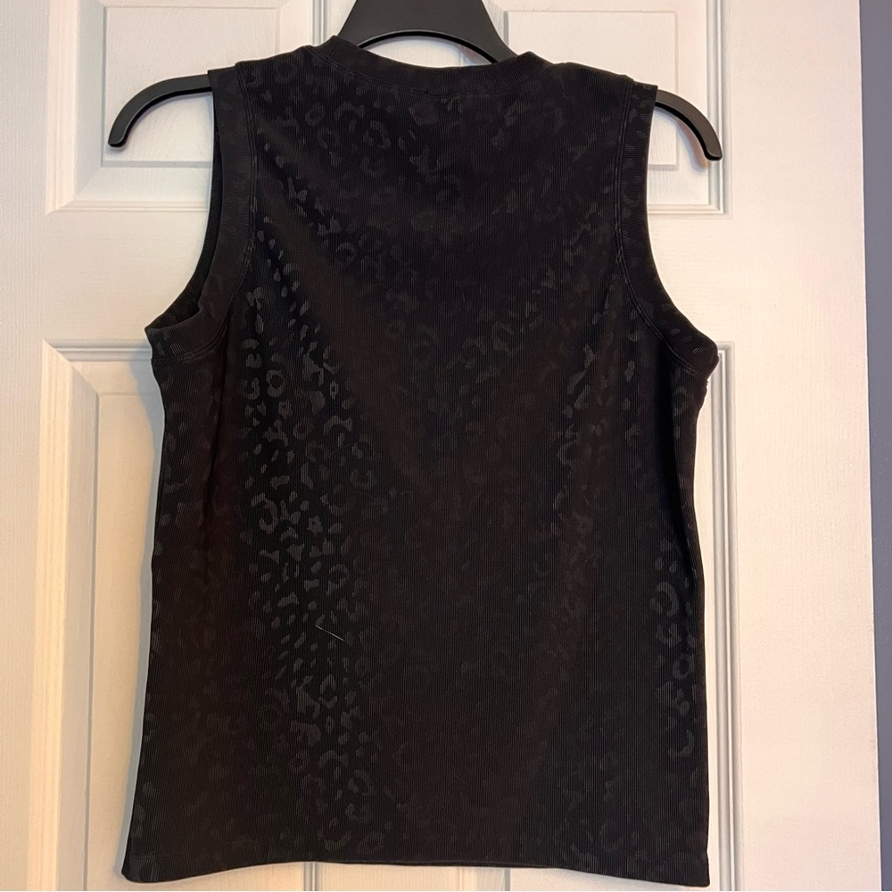 In Good State Black Leopard Print Athletic‎ Tank
